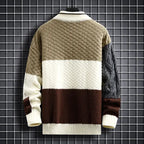 Men’s Artisan Patchwork Turtleneck Sweater