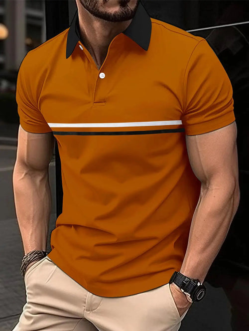 Coreline Contrast Stripe Polo Shirt