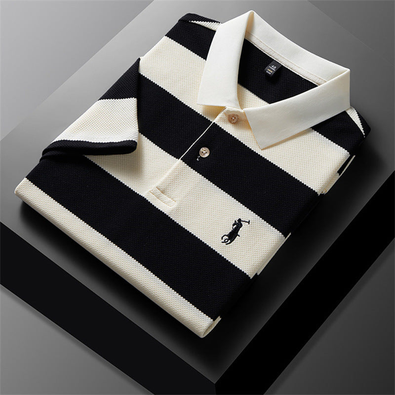Harbor Stripe Knit Polo